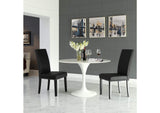 EEI-1491-BLK Parcel Dining Faux Leather Side Chair By Modway