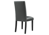 EEI-1491-GRY Parcel Dining Faux Leather Side Chair By Modway