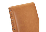EEI-1491-TAN Parcel Dining Faux Leather Side Chair By Modway