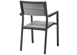 EEI-1506-BRN-GRY Maine Dining Outdoor Patio Armchair By Modway