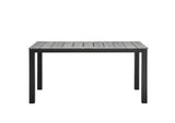 EEI-1508-BRN-GRY Maine 63" Outdoor Patio Dining Table By Modway
