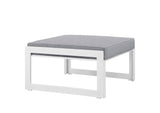 EEI-1521-WHI-GRY Fortuna Outdoor Patio Ottoman By Modway