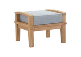 EEI-1537-NAT-GRY-SET Marina 4 Piece Outdoor Patio Teak Set By Modway