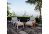 EEI-1537-NAT-GRY-SET Marina 4 Piece Outdoor Patio Teak Set By Modway