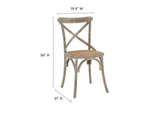 EEI-1541-GRY Gear Dining Side Chair By Modway