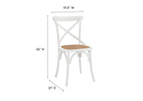 EEI-1541-WHI Gear Dining Side Chair By Modway