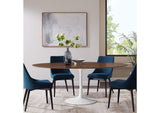 EEI-1661-WAL Lippa 78" Oval Wood Dining Table By Modway