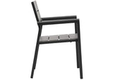 EEI-1739-BRN-GRY-SET Maine Outdoor Patio Dining Armchair Set Of 2 By Modway