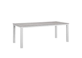 EEI-1753-WHI-LGR-SET Maine 9 Piece Outdoor Patio Dining Set By Modway