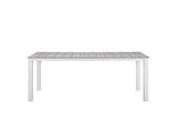 EEI-1753-WHI-LGR-SET Maine 9 Piece Outdoor Patio Dining Set By Modway