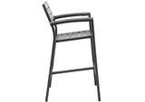 EEI-1755-BRN-GRY-SET Maine 5 Piece Outdoor Patio Bar Set By Modway