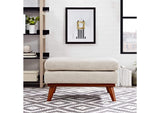 EEI-1797-BEI Engage Upholstered Fabric Ottoman By Modway