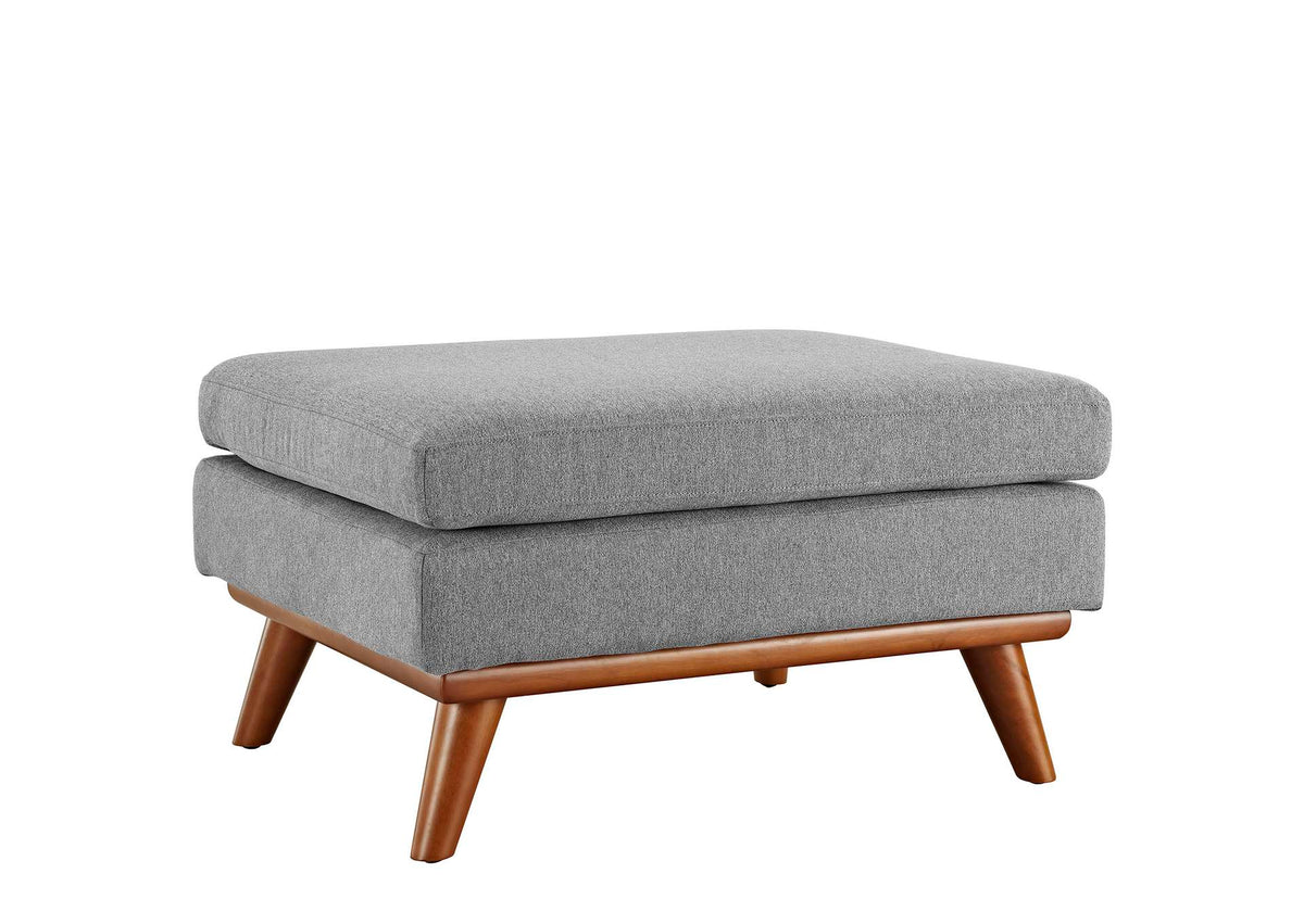 EEI-1797-GRY Engage Upholstered Fabric Ottoman By Modway