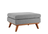 EEI-1797-GRY Engage Upholstered Fabric Ottoman By Modway