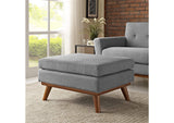 EEI-1797-GRY Engage Upholstered Fabric Ottoman By Modway
