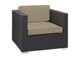 EEI-1809-EXP-MOC-SET Convene 5 Piece Outdoor Patio Sectional Set By Modway