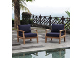 EEI-1819-NAT-NAV-SET Marina 2 Piece Outdoor Patio Teak Set By Modway