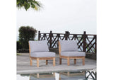 EEI-1821-NAT-GRY-SET Marina 2 Piece Outdoor Patio Teak Set By Modway