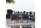 EEI-1821-NAT-NAV-SET Marina 2 Piece Outdoor Patio Teak Set By Modway