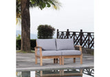 EEI-1822-NAT-GRY-SET Marina 2 Piece Outdoor Patio Teak Set By Modway