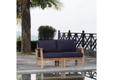 EEI-1822-NAT-NAV-SET Marina 2 Piece Outdoor Patio Teak Set By Modway