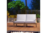 EEI-1822-NAT-WHI-SET Marina 2 Piece Outdoor Patio Teak Set By Modway