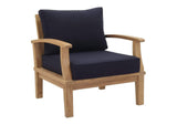 EEI-1823-NAT-NAV-SET Marina 2 Piece Outdoor Patio Teak Set By Modway