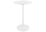 EEI-1827-WHI Lippa 28" Round Faux Marble Bar Table By Modway