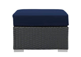 EEI-1855-CHC-NAV Sojourn Outdoor Patio Sunbrella® Ottoman By Modway