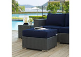 EEI-1855-CHC-NAV Sojourn Outdoor Patio Sunbrella® Ottoman By Modway