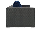 EEI-1860-CHC-NAV Sojourn Outdoor Patio Sunbrella® Sofa By Modway