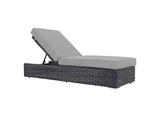 EEI-1876-GRY-GRY Summon Outdoor Patio Sunbrella® Chaise Lounge By Modway