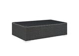 EEI-1889-CHC-NAV-SET Sojourn 3 Piece Outdoor Patio Sunbrella® Sectional Set By Modway