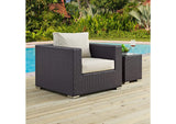EEI-1906-EXP-BEI Convene Outdoor Patio Armchair By Modway