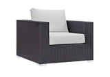 EEI-1906-EXP-WHI Convene Outdoor Patio Armchair By Modway