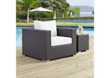 EEI-1906-EXP-WHI Convene Outdoor Patio Armchair By Modway