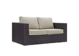 EEI-1907-EXP-BEI Convene Outdoor Patio Loveseat By Modway