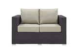 EEI-1907-EXP-BEI Convene Outdoor Patio Loveseat By Modway