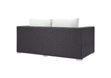 EEI-1907-EXP-WHI Convene Outdoor Patio Loveseat By Modway