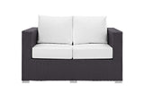 EEI-1907-EXP-WHI Convene Outdoor Patio Loveseat By Modway