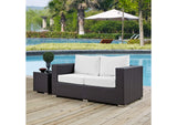 EEI-1907-EXP-WHI Convene Outdoor Patio Loveseat By Modway