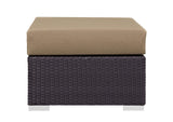 EEI-1911-EXP-MOC Convene Outdoor Patio Fabric Square Ottoman By Modway