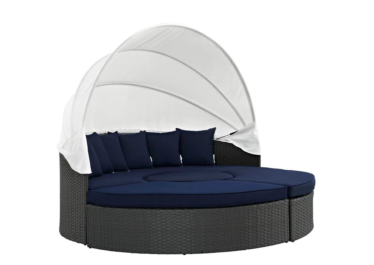 EEI-1986-CHC-NAV-SET Sojourn Outdoor Patio Sunbrella® Daybed By Modway