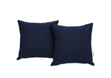 EEI-2002-NAV Summon 2 Piece Outdoor Patio Sunbrella® Pillow Set By Modway