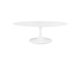 EEI-2018-WHI Lippa 48" Oval-Shaped Wood Coffee Table By Modway