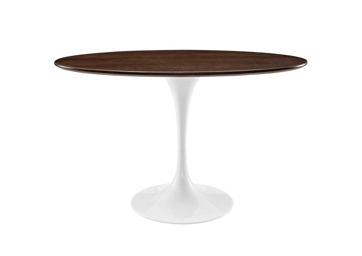 EEI-2019-WAL Lippa 48" Oval Wood Dining Table By Modway