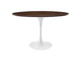 EEI-2019-WAL Lippa 48" Oval Wood Dining Table By Modway