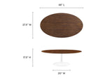 EEI-2020-WAL Lippa 48" Oval Wood Coffee Table By Modway
