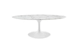 EEI-2022-WHI Lippa 48" Oval Faux Marble Coffee Table By Modway