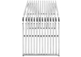 EEI-2102-SLV Pipe 47" Stainless Steel Bench By Modway